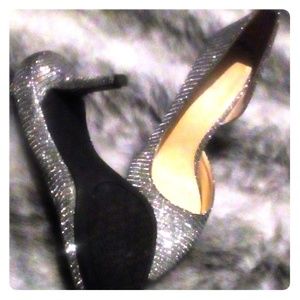 Michael Kors Black and Silver Heels